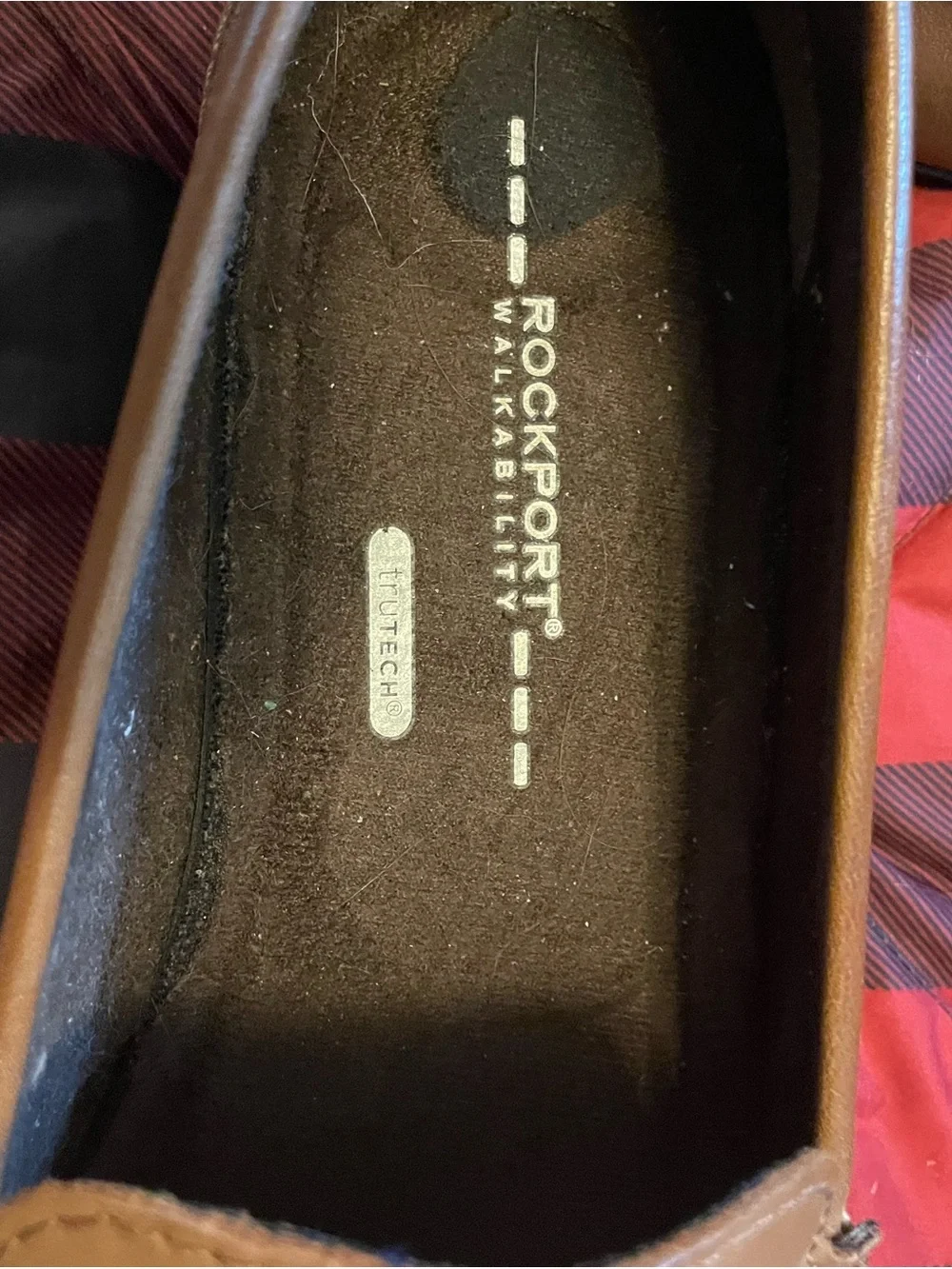 Rockport Men’s Brown Leather Slip-On Loafers
